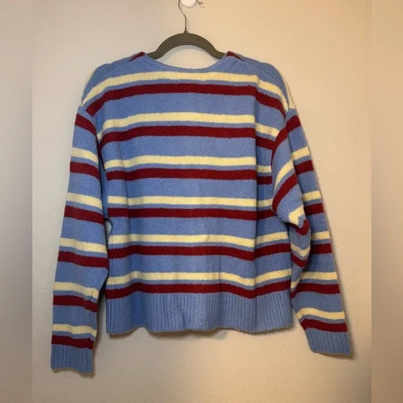 Daydreamer Stripe Boxy Knit in color Airey Blue Stripe NWT - Picture 5 of 6